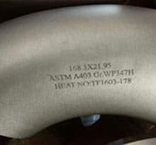 Stainless Steel 347H Pipe Fittings